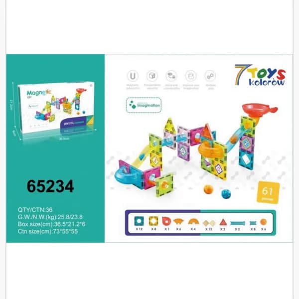 Magnetic Klocki 61PCS