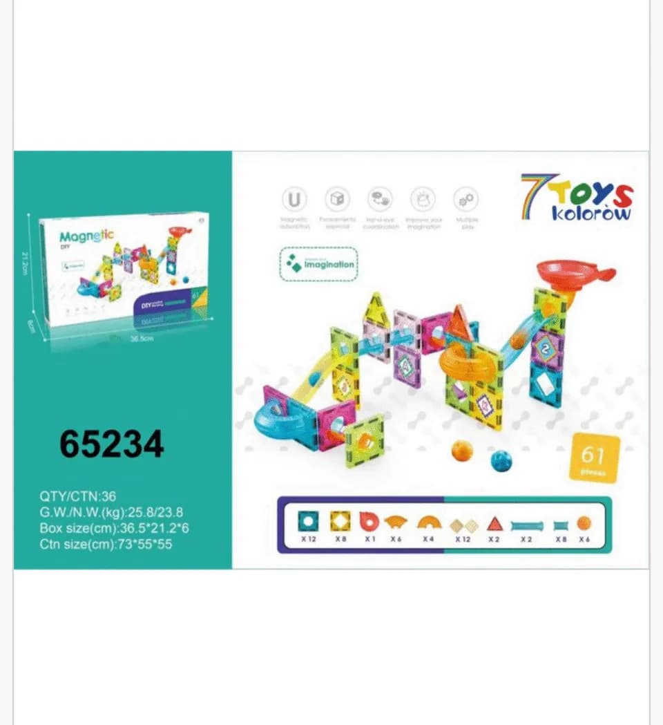 Magnetic Klocki 61PCS