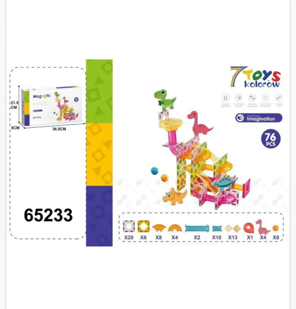 Magnetic Klocki 76PCS