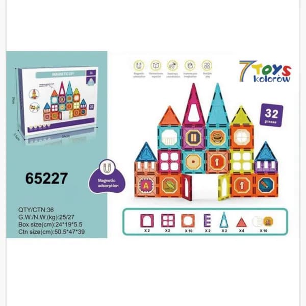 Magnetic Klocki 32PCS