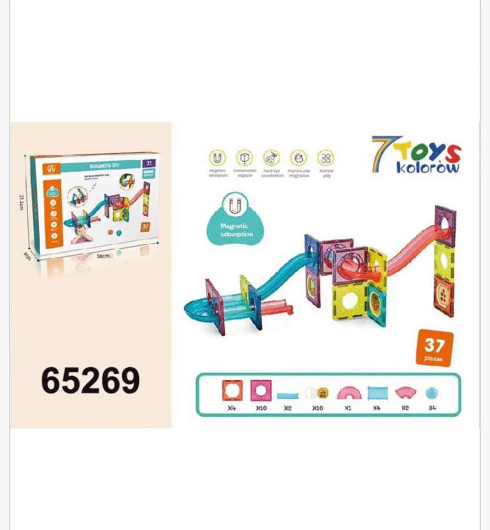 Magnetic Klocki 37PCS
