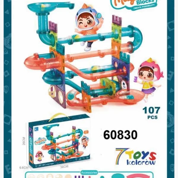 Magnetic Klocki 107PCS
