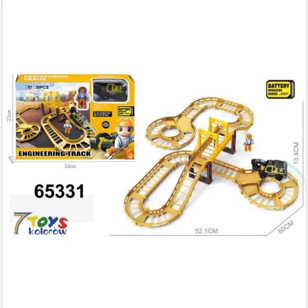 Sciezki Elektryczne dla Dzieci Engineering Track 30el. 52x60cm