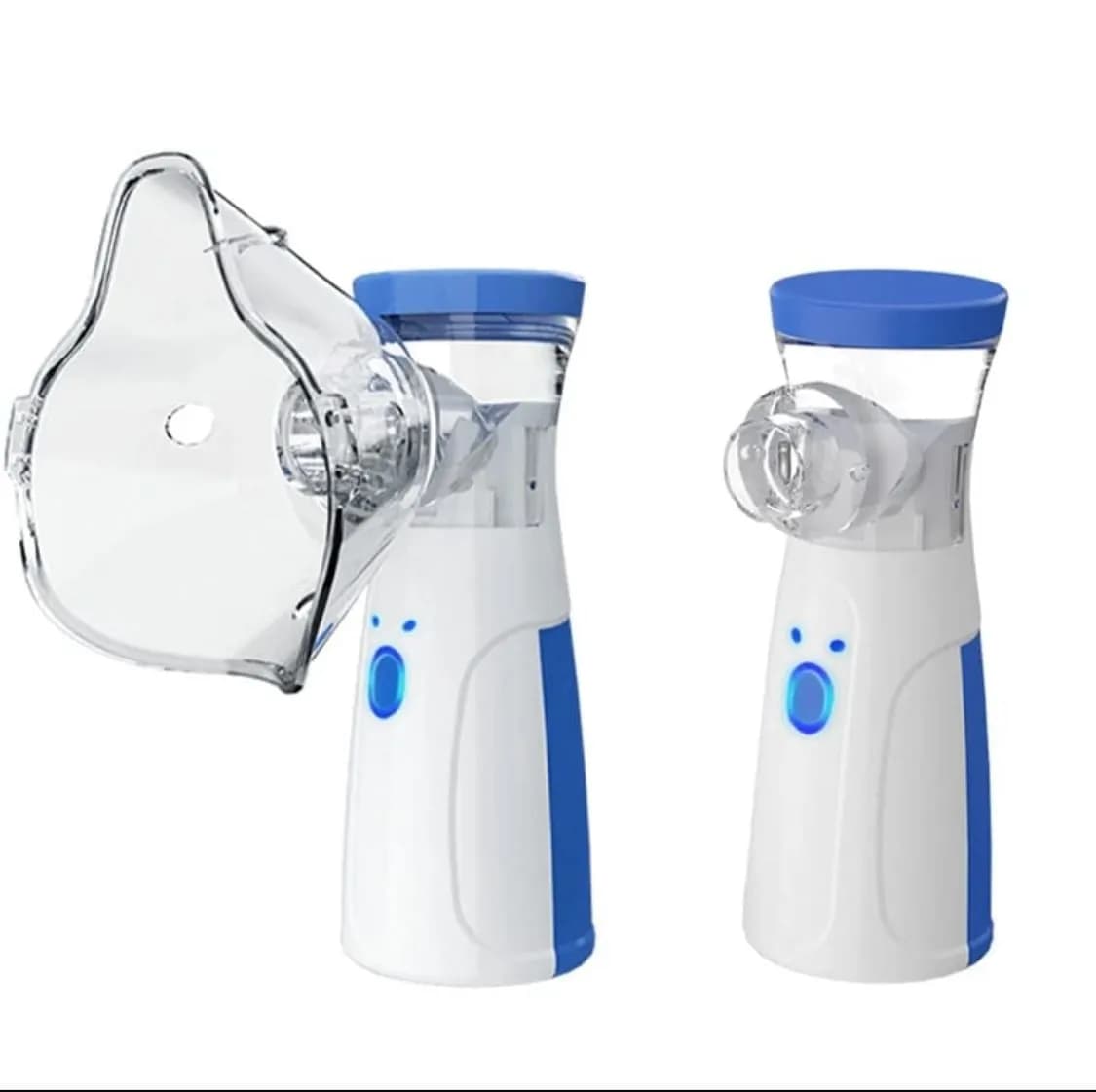 Mini Nebulizator dla Dzieci Przenośny Biało-Niebieski