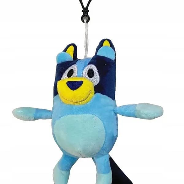 Brelok do Kluczy Bluey Pluszowy Maskotka z Karabińczykiem