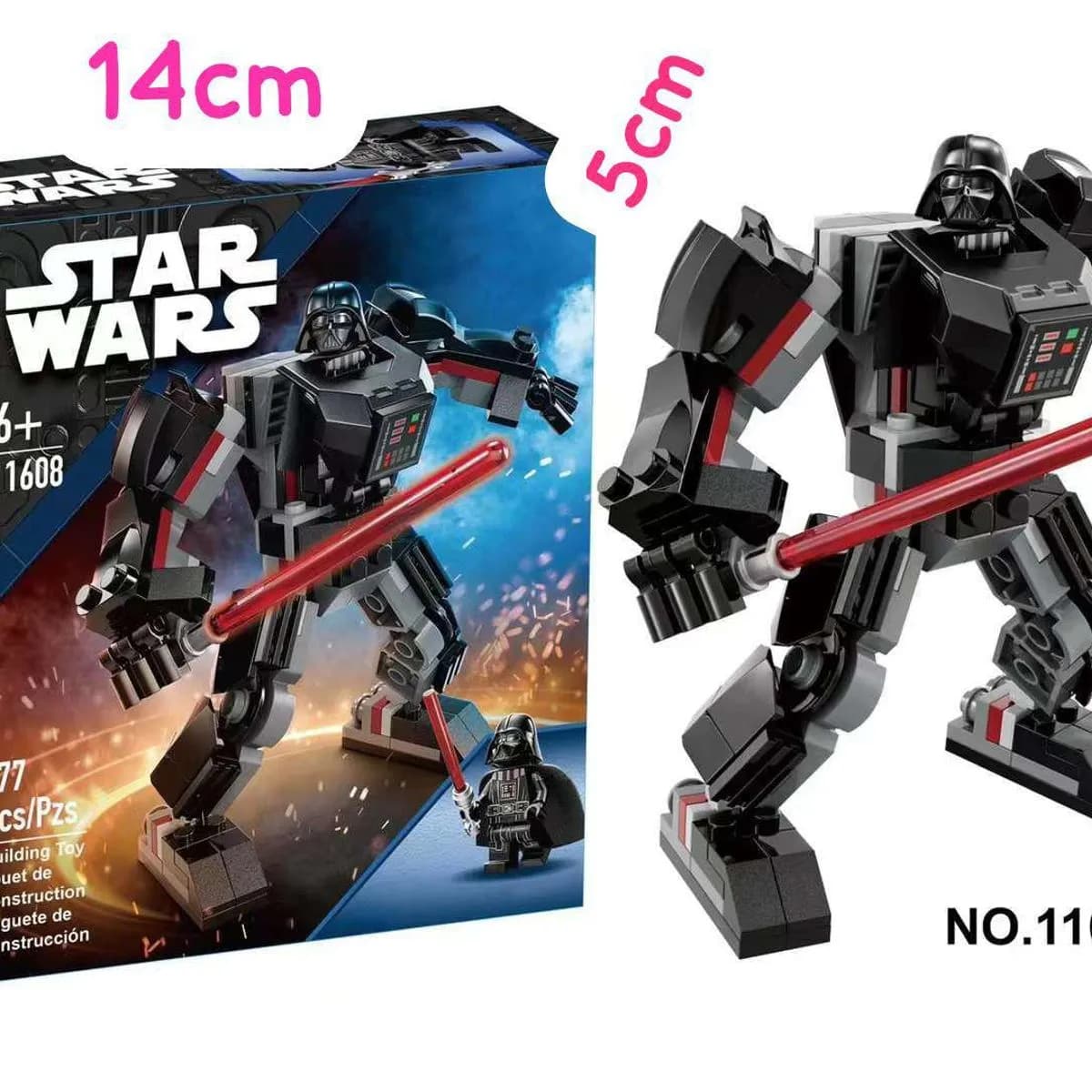 Klocki Star Wars 177PCS - Mech Darth Vader, Model 11608
