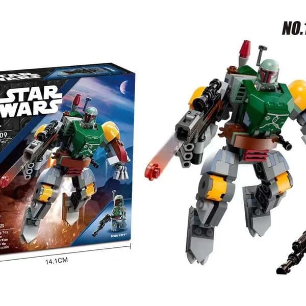 Klocki Star Wars 189PCS Boba Fett Mech Ruchoma Figurka