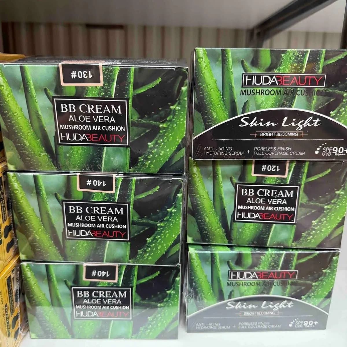 HUDABEAUTY BB Cream Aloe Vera Mushroom Air Cushion SPF 90+ 12szt.