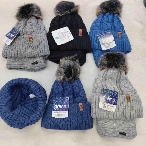 Komplett Czapki+Komin dla Dzieci 52-54