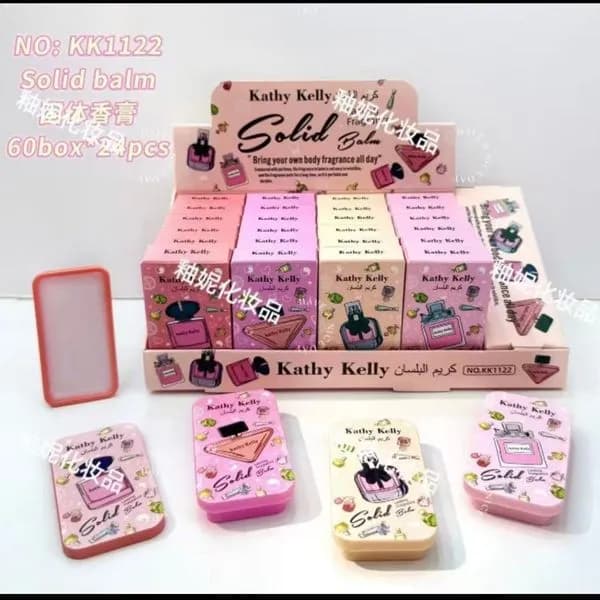 Perfumy w Kremie KATHY KELLY Solid Balm Mix Zapachów 24 szt.