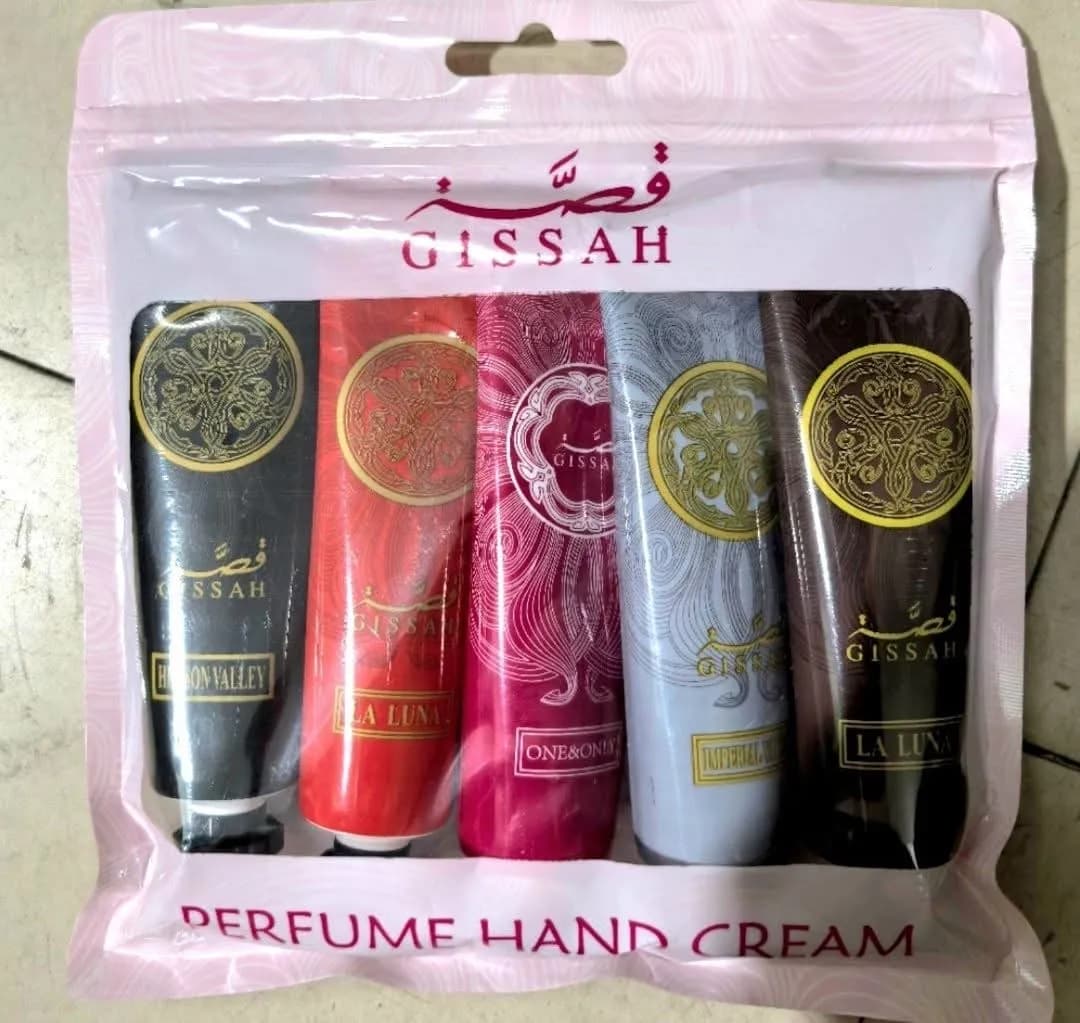 Zestaw Arabskie Kremiki do Rąk 5PCS GISSAH Perfumowane