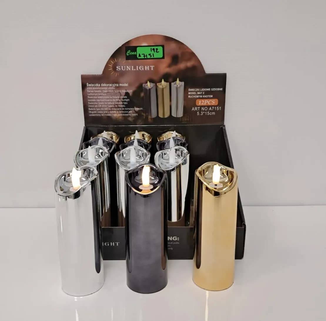 Świeczka baterie 2xr6 5.30x15cm