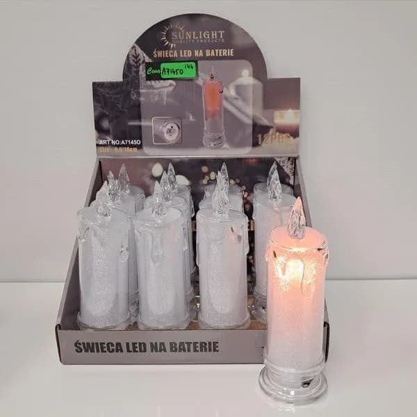 Świeczka baterie 2xr6 18x6cm