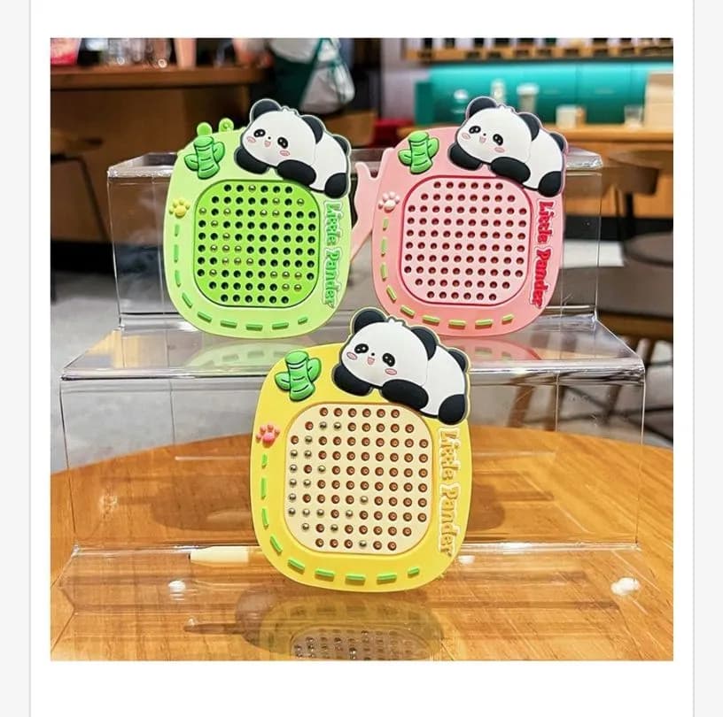 Brelok Zabawka Panda z Kaktusem 3 Kolory