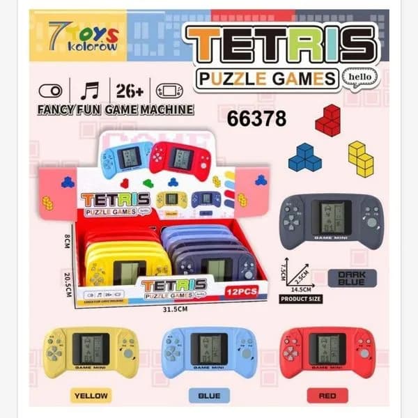 Zabawki Tetris Puzzle Games 12 szt. kolorowe