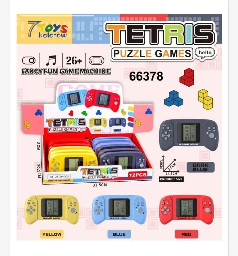 Zabawki Tetris Puzzle Games 12 szt. kolorowe