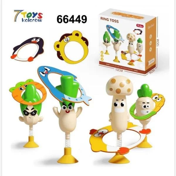 Zabawka Ring Toss 7TOYS kolorowa z figurkami