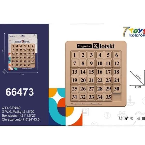 Zabawki Magnetic Klotski