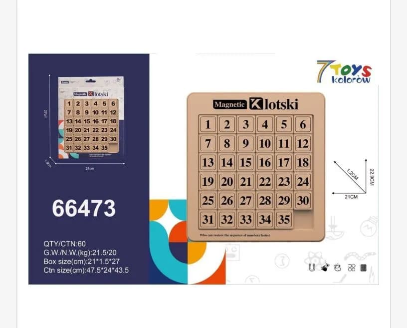 Zabawki Magnetic Klotski