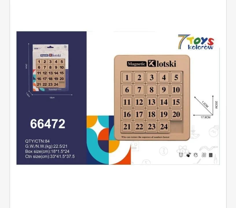 Zabawki Magnetic Klotski