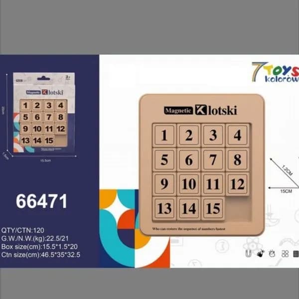 Zabawki Magnetic Klotski