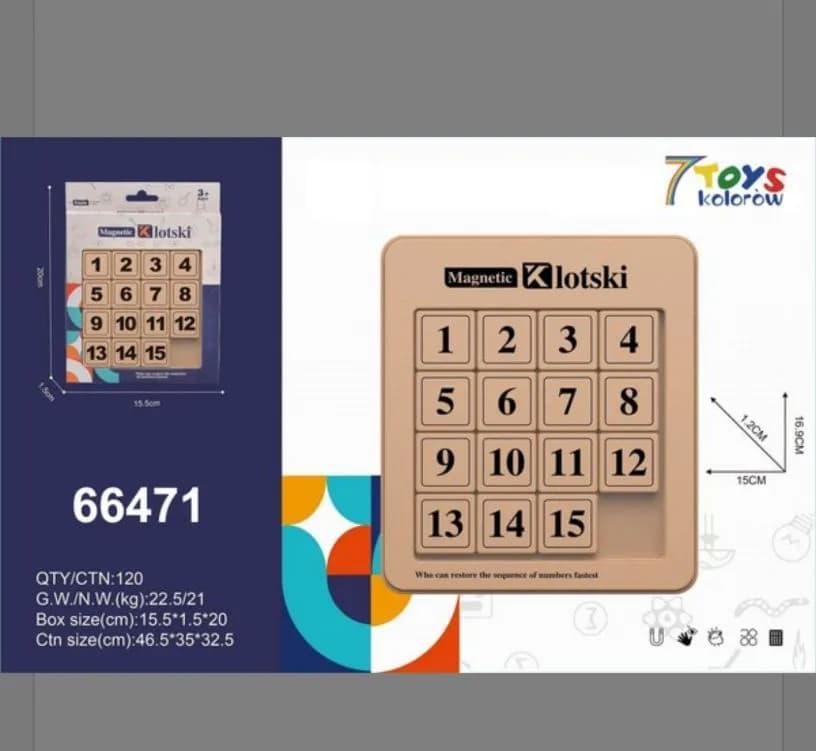 Zabawki Magnetic Klotski