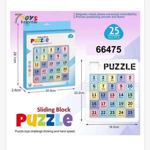 Zabawki Sliding Block Puzzle