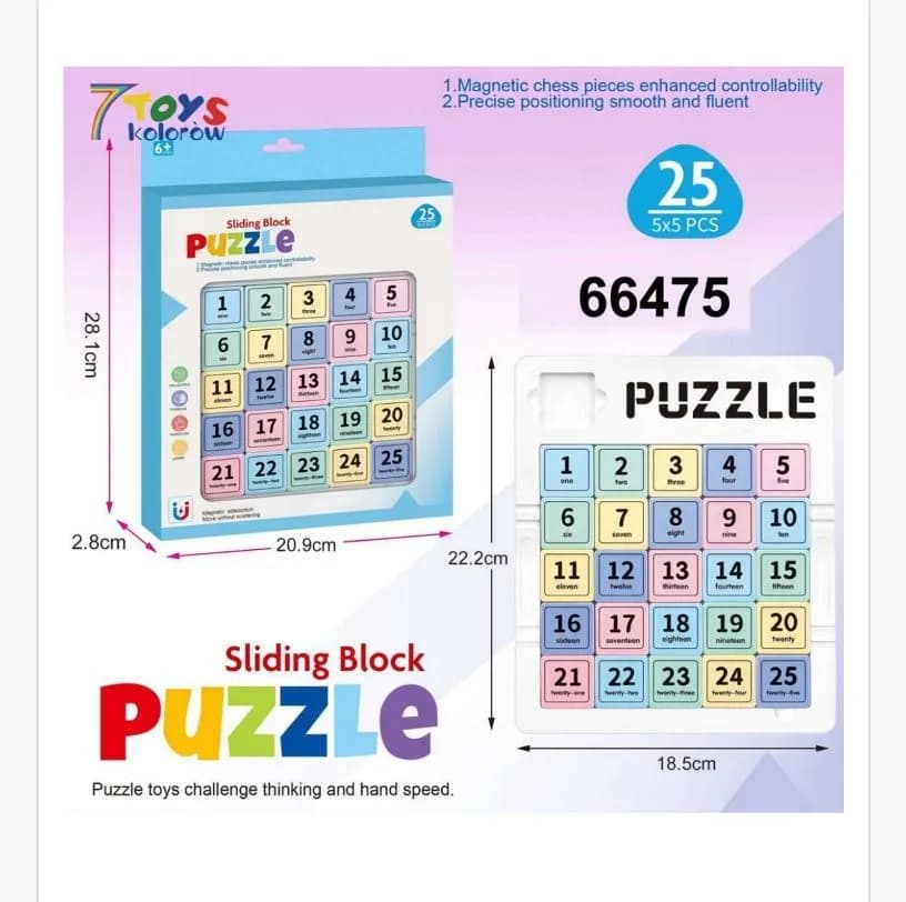Zabawki Sliding Block Puzzle