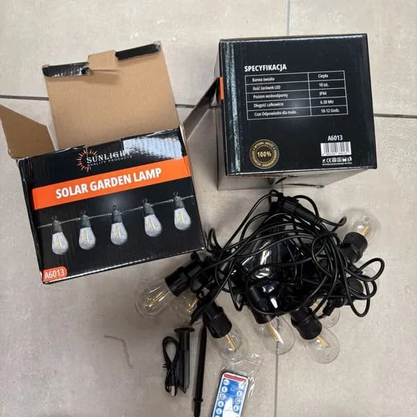 Lampa Girlanda Solarna 10LED 6,3 metr