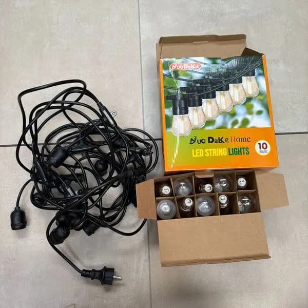 Girlandia na Prąd 10LED Grubszych Kabel - Żarówka Wymiana