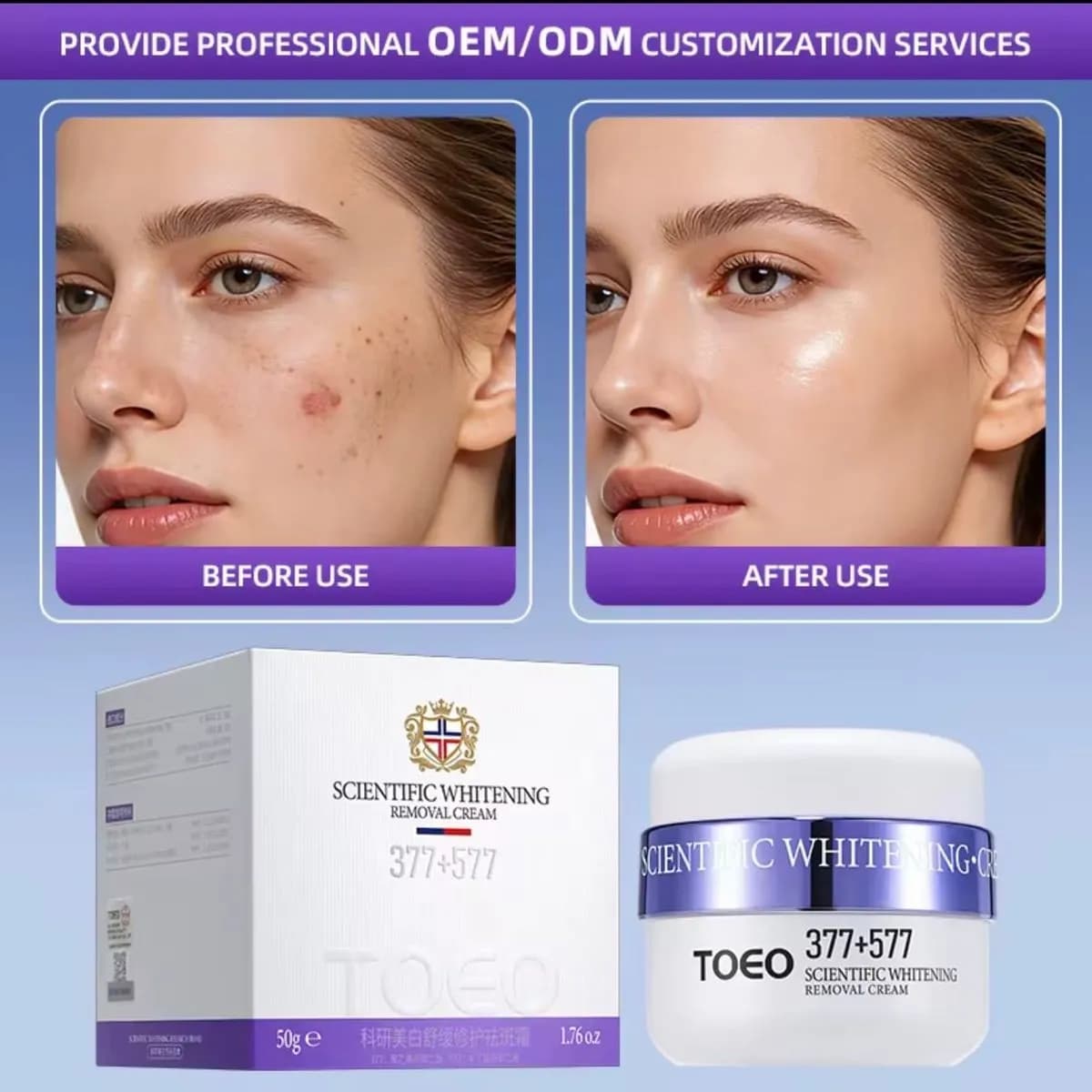 Krem Rozjaśniający i Usuwający Przebarwienia TOEO