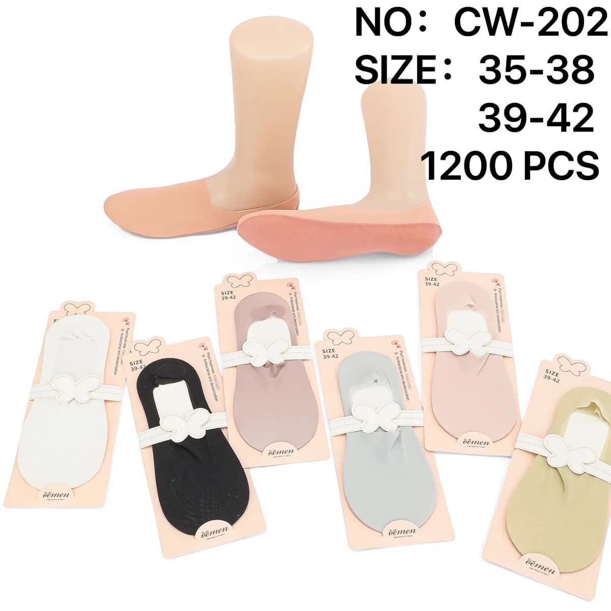 Skarpetki damskie bezszwowe rozmiar 35-42 CW-202