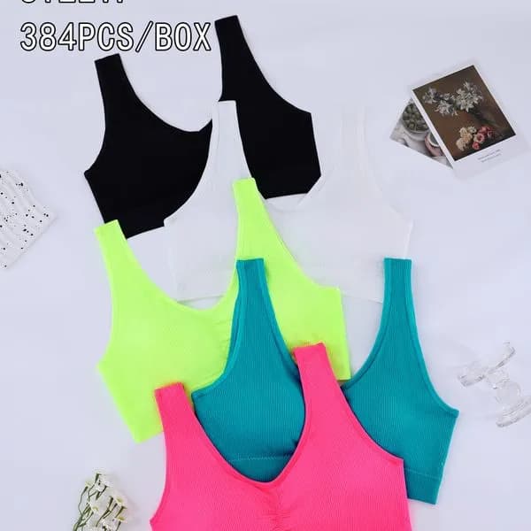 Biustonosz damski bezszwowy F, mix kolorów NO:1804