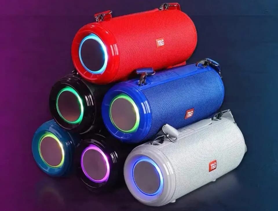 Głośnik Bluetooth T&G z podświetleniem LED RGB - Mix kolorów 6szt