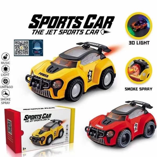 Zabawki Sports Car Muzyk - Samochód z Dymem i Światłem 3D Mix