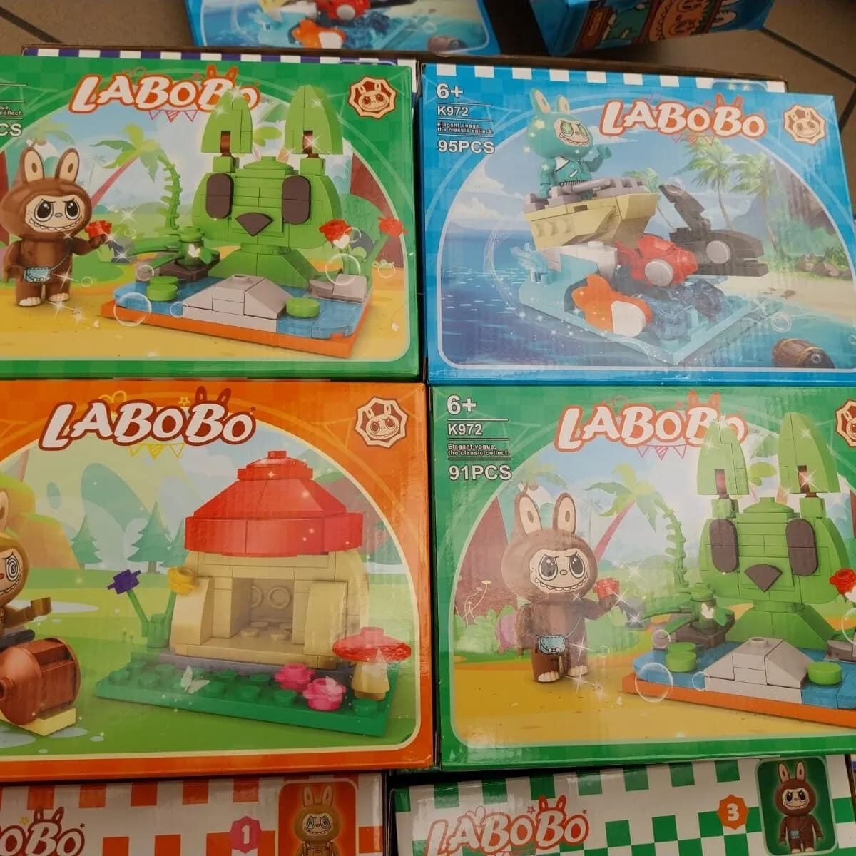 Klocki Labobo Zestawy Kolekcjonerskie 91-97 el. 8 szt