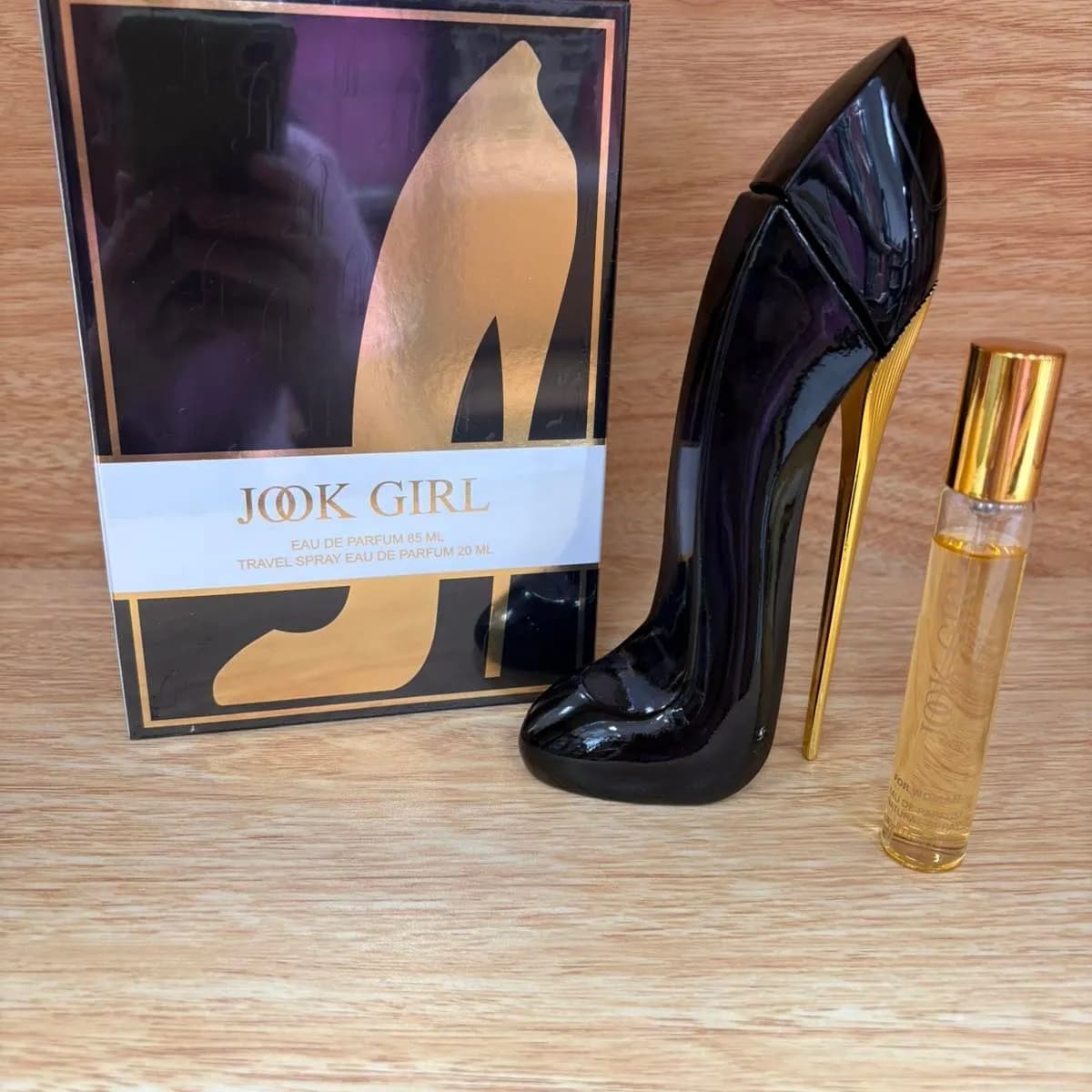 Zestaw Perfum Jook Girl 2w1 100ml+20ml Czarny But na Obcasie