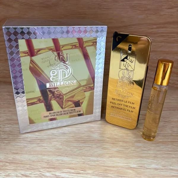 Zestaw Perfume Billion 2w1 100ml+20ml Złota Sztabka Woda Toaletowa