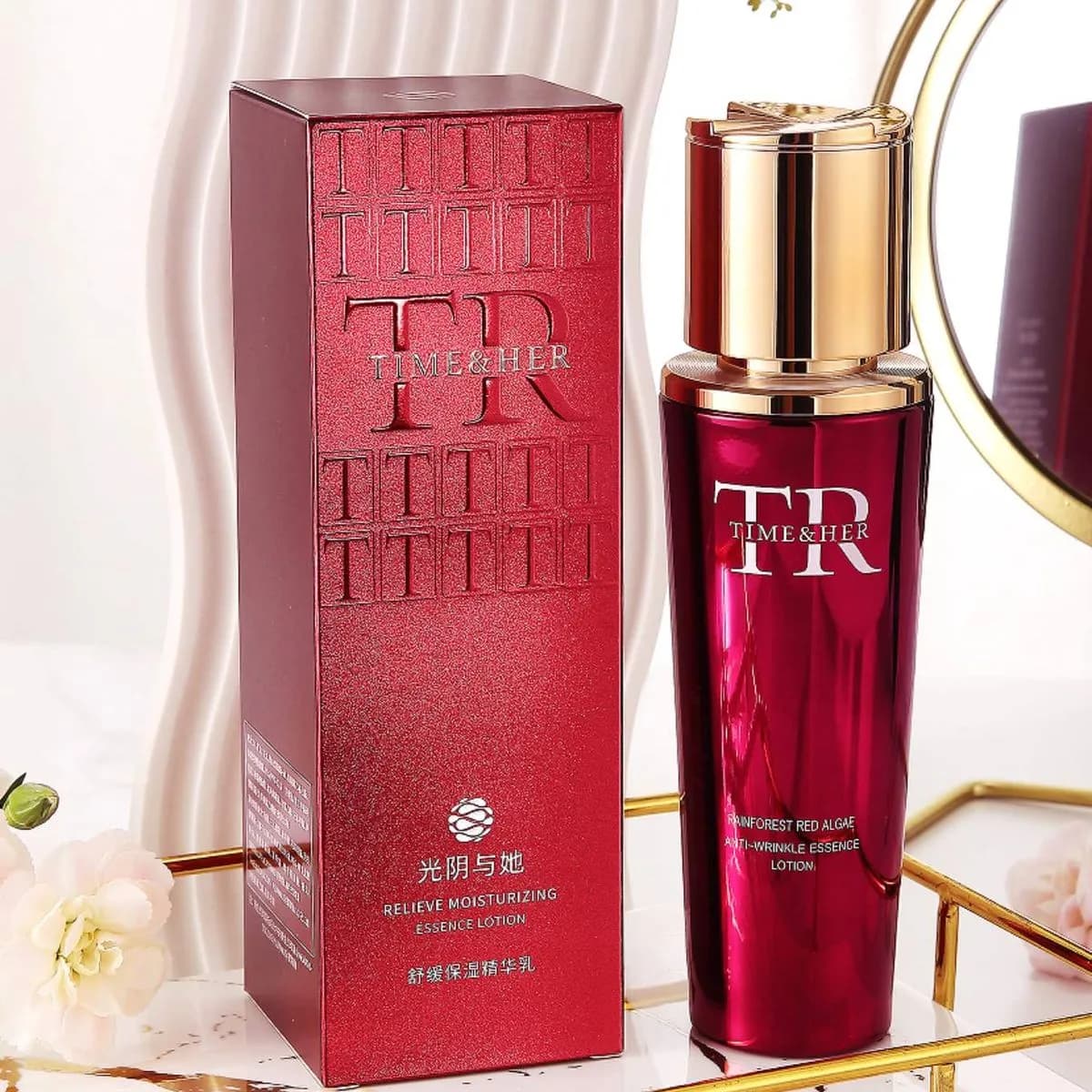 Nawilżający Esencja Lotion TIME & HER Red Algae Przeciwzmarszczkowy