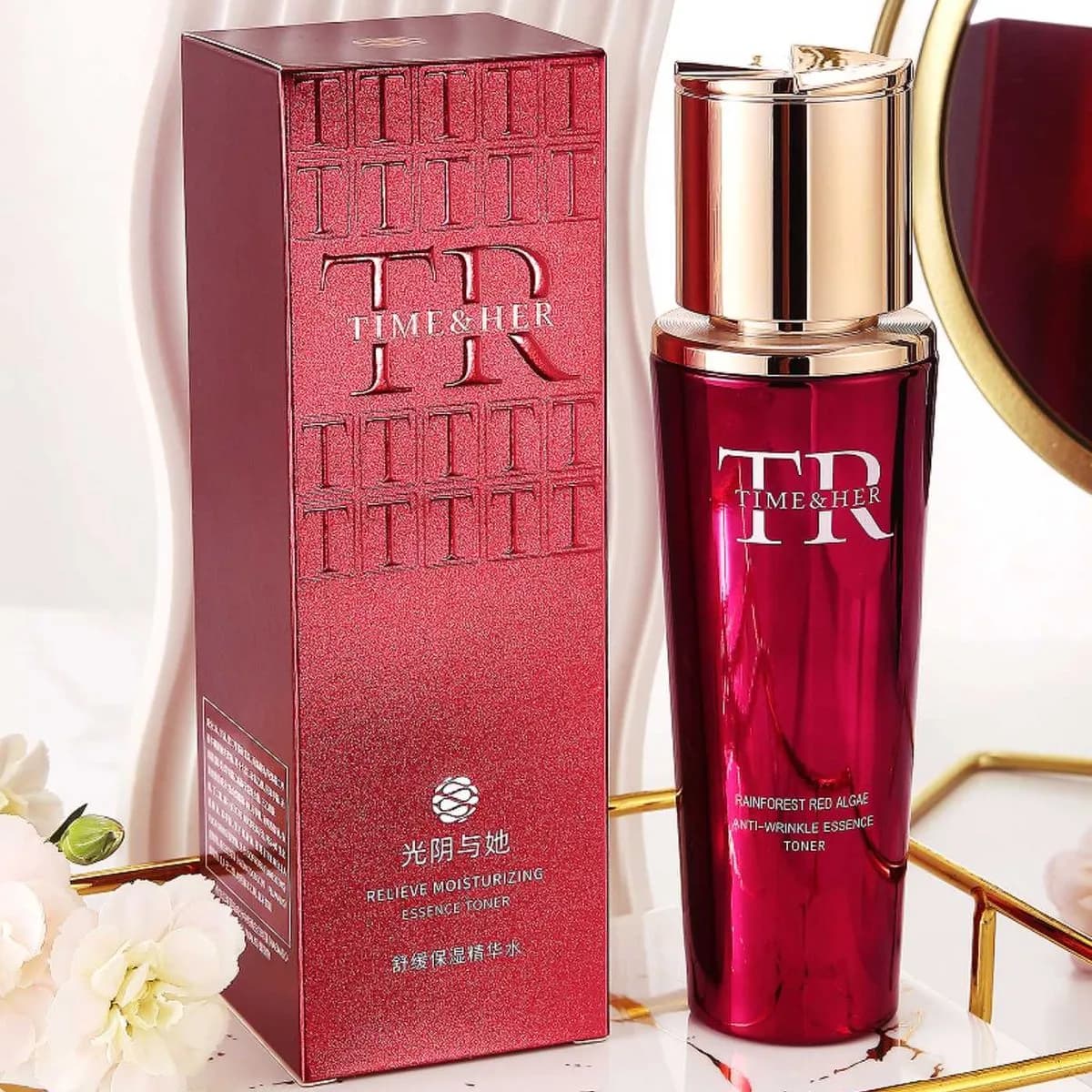 Łagodzący Tonik Nawilżający TIME & HER Red Algae 12 szt.