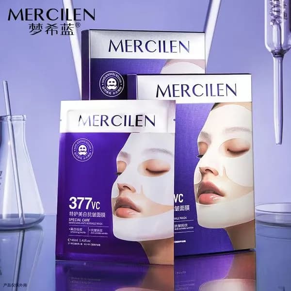 Mercilen Maska do Twarzy 377VC Wybielająca 40ml - 12 szt