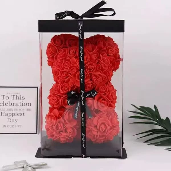 Prezent Pudełko Miś 25cm