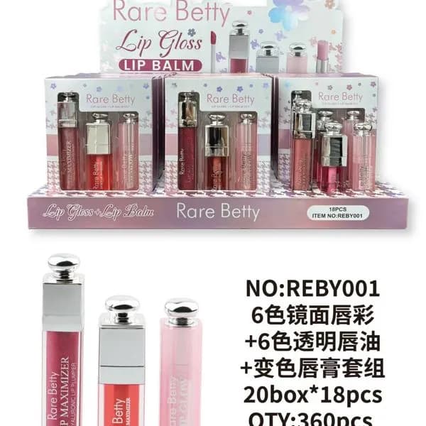 Zestaw Lip Gloss Lip Balm