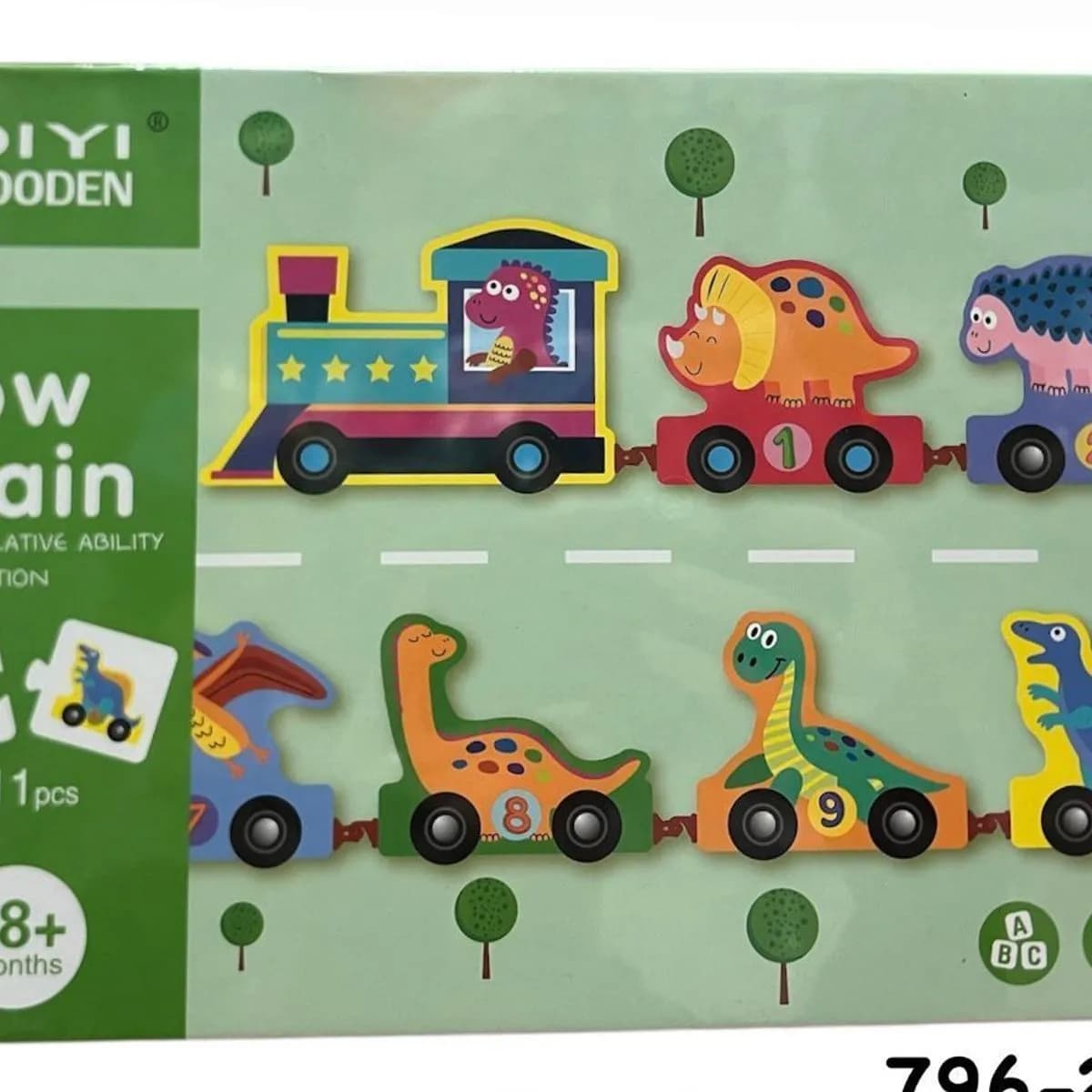 Zabawki Drewniana Tow Train