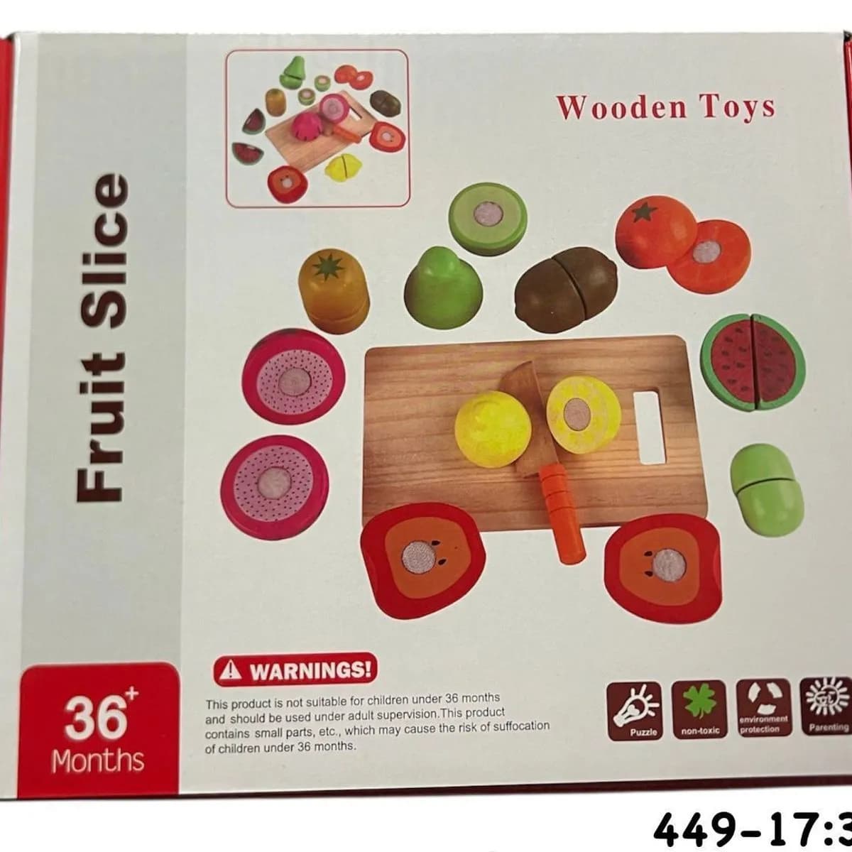 Zabawki Drewniana Fruit Slice