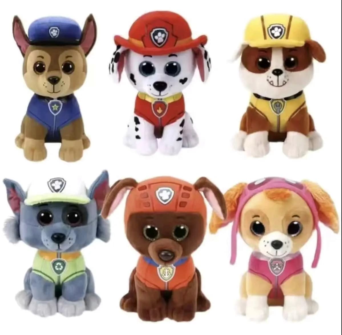 Maskotki Pluszowe Paw Patrol 25cm Zestaw 6 szt