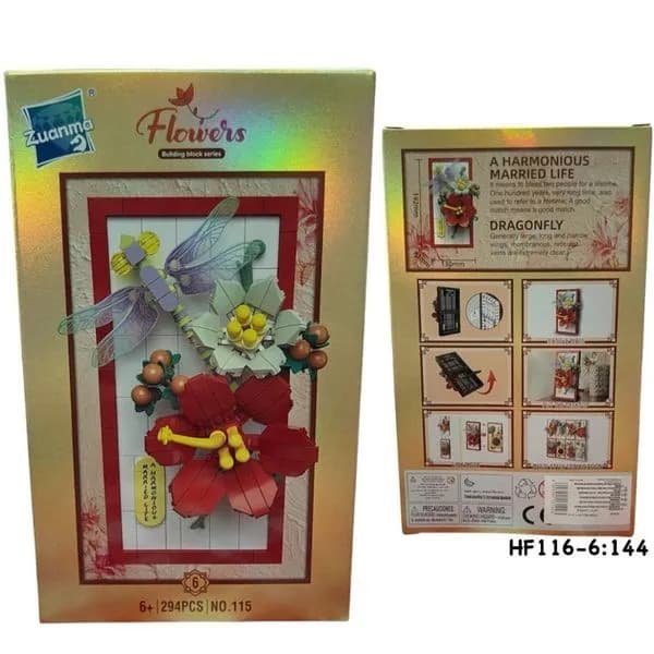 Zabawki Klocki Kwiaty 294PCS