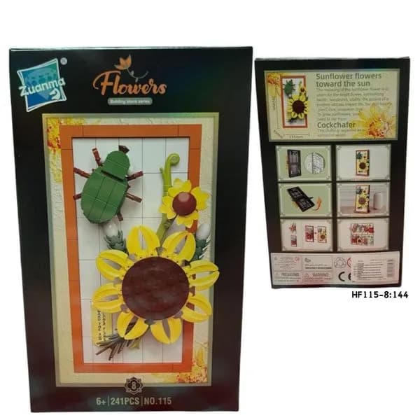 Zabawki Klocki Kwiaty 241PCS