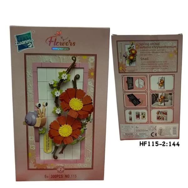 Zabawki Klocki Kwiaty 300PCS