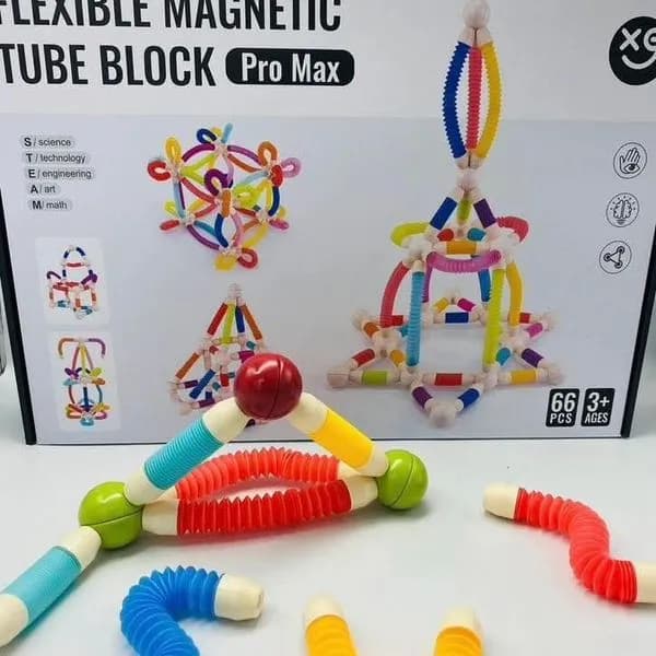 Zabawki Flexible Magnetic Tube Block